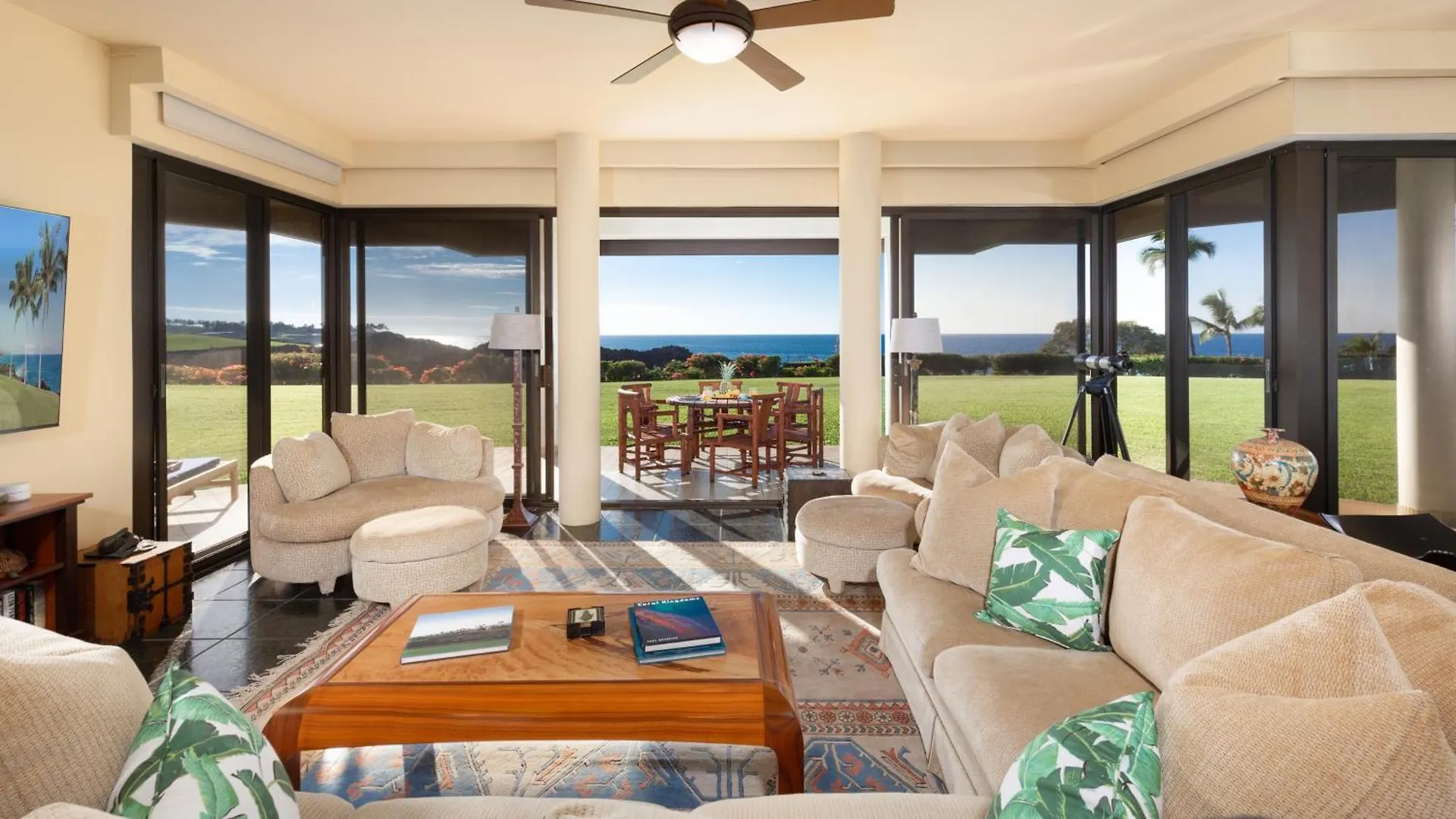 Ocean Dream Panoramic Oceanfront Walk To Private Beach Club Bikes Waikoloa